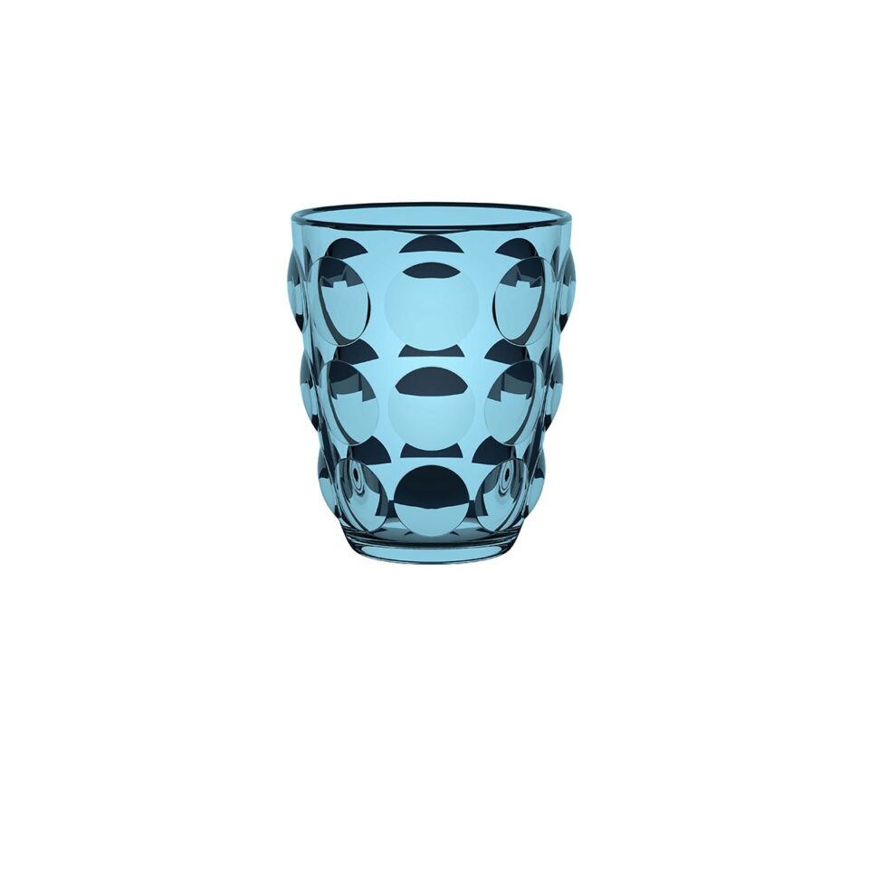 Bicchiere Bolle Tumbler vetro blu confezione 6 pezzi Italesse - Giba Design  Store
